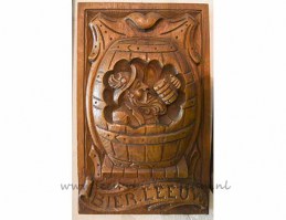 leeuw bier houten bord 09
